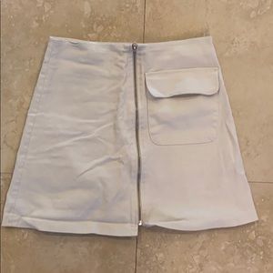 Zara off white mini skirt
